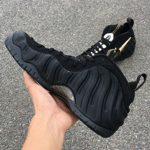 Authentic Nike Air Foamposite Pro “Black _ Metallic Gold”-008