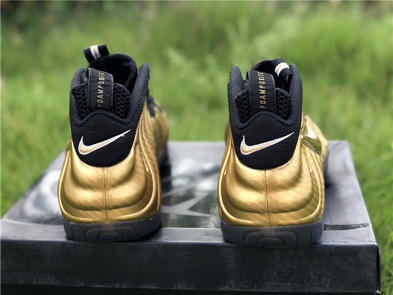 Authentic Nike Air Foamposite Pro Gold-009