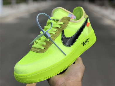 OFF-WHITE x Nike Air Force 1 “Volt”-010