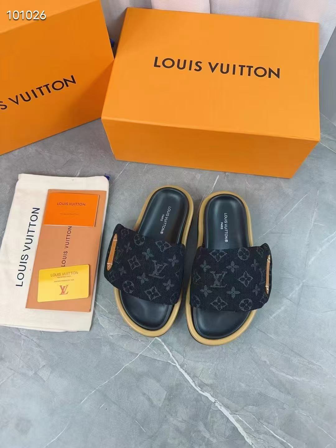 LV Slippers(AAA)-076