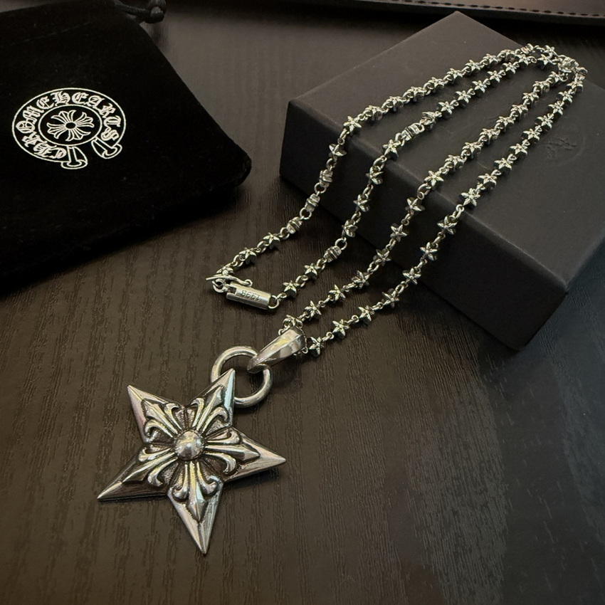 Ch*0me heart necklace-124