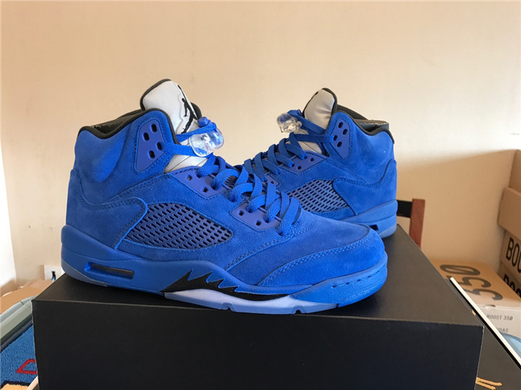Air Jordan 5 Retro Blue Suede
