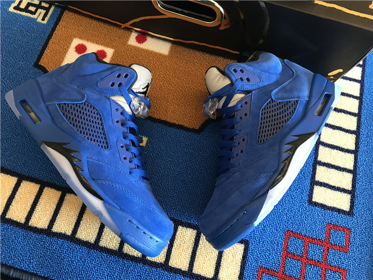 Air Jordan 5 Retro Blue Suede